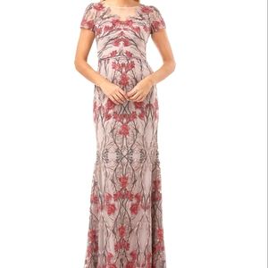 JS Collections Embroidered Gown Dress